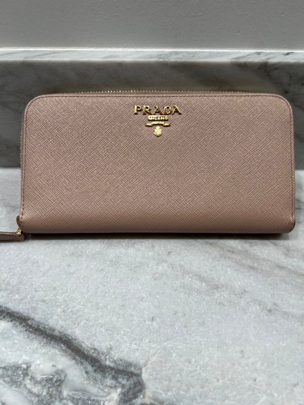 Prada Large Saffiano Leather Wallet - with authentication card